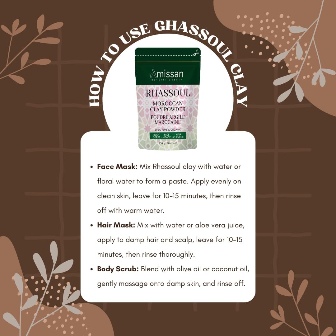 Amissan Moroccan Rhassoul Clay (Lava Clay)