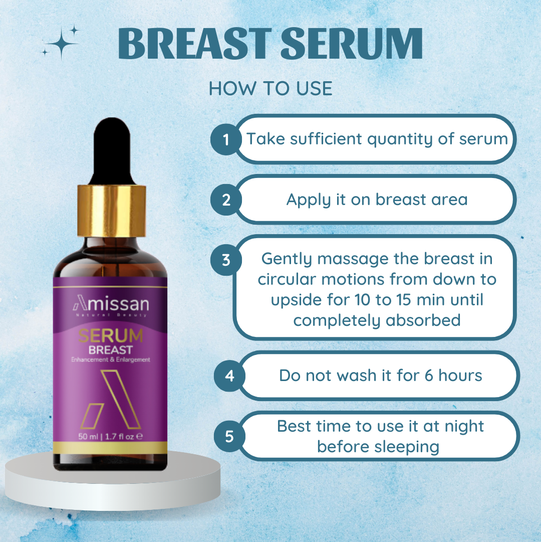 Amissan Breast Serum - Breast lift | Augmented boobs | Enlargement | Enhancement & Firming Breast