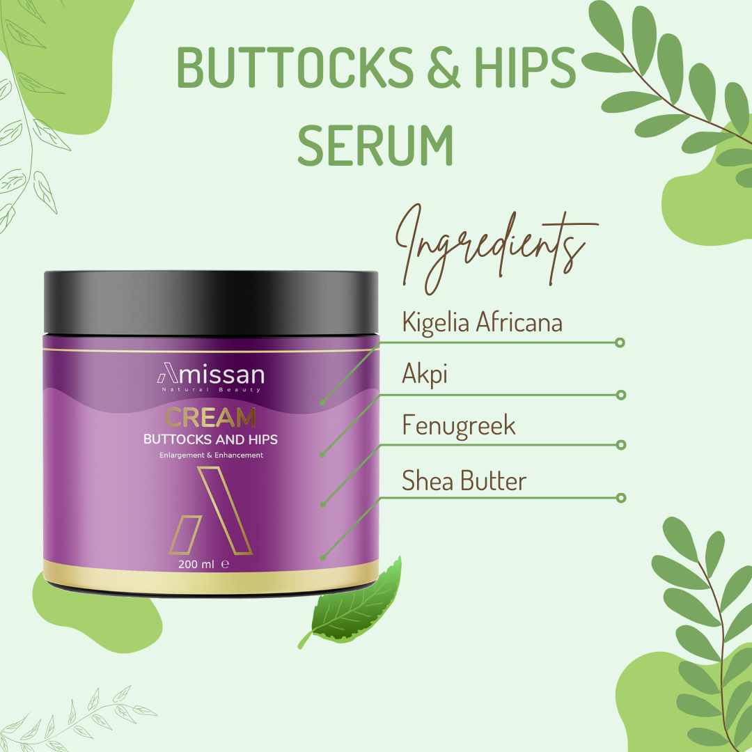 Amissan Buttocks & Hips Cream | Enlargement Enhancement & Firming