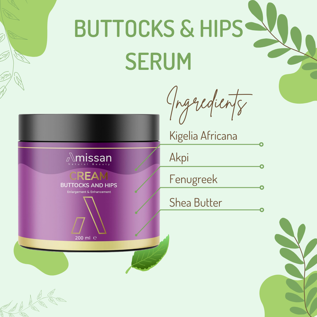 Amissan Buttocks & Hips Cream | Enlargement Enhancement &amp; Firming